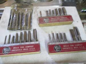 Wood bits and Wells Tap sets...