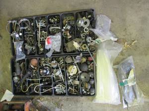 Tool trays loaded with misc hardwar...