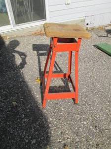 Metal framed shop stool...