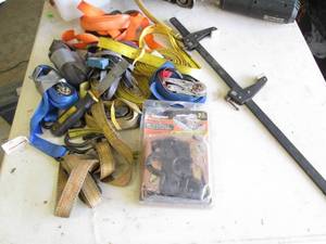 Large bundle of ratchet straps...