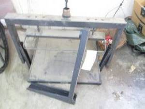 Metal framed TV stand...