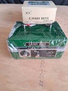 lot 48 image: KY Cash Box With Combination Lock & Key & Cash Tray