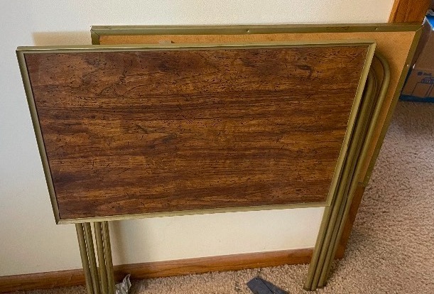 lot 137 image: TV Trays Set of Two