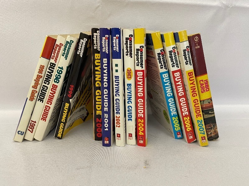 lot 176 image: Consumer Reports Buyers Guides. 1996 to 2007.