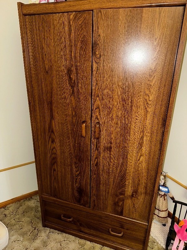 lot 411 image: Wardrobe Cabinet. Contents not included
