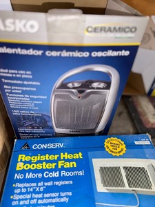 lot 936 image: Lasko Ceramic Heater and Register Heat Booster Fan