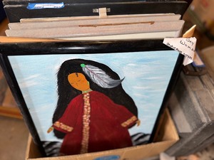 lot 955 image: Large Variety of Native American Oil Paintings