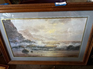lot 927 image: Luminous Waves by Bob Landers Framed Lithograph Estimated Value $150