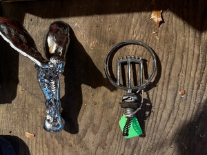 lot 1005 image: 1975-1979 OEM Ford Mercury Hood Ornament and Goddess Hood Ornament