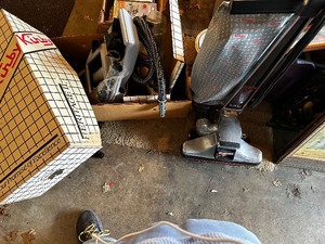 lot 1052 image: Vintage Kirby Vacuum and Box of Accessories