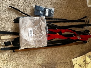 lot 56 image: Variety of Belts and New Pair of Cordurroy Pants Measuring 38M