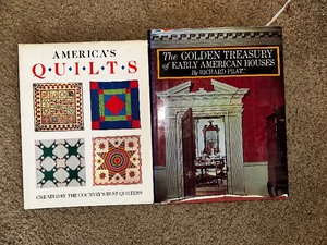 lot 149 image: The Golden Treasury of Early American Houses and Americas Quilts Coffee Table Books