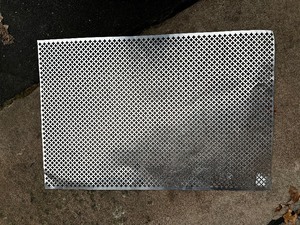lot 986 image: Decorative Metal Alum Sheet Measuring 36x24