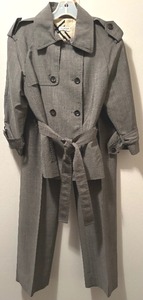 lot 106 image: Agona Gray Two Piece Suit Jacket with Belt and Pants