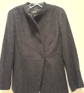 lot 83 image: Giorgio Armani A Milano Borgonuovo 21 Alpaca Charcoal Gray Black Jacket