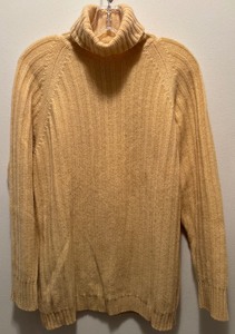lot 85 image: Gianni Versace Couture Yellow Cashmere  Turtleneck Sweater