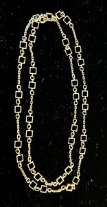 lot 122 image: Vintage Necklace Mid Century Italian Chain Link 14K Yellow Gold Necklace
