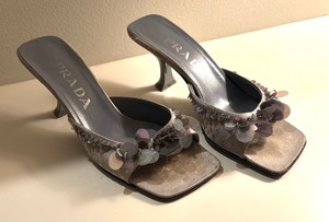 lot 101 image: Prada SS2000 Sequin Heels