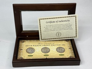 lot 32 image: Three Decades of 90% Silver Walking Liberty Half Dollars