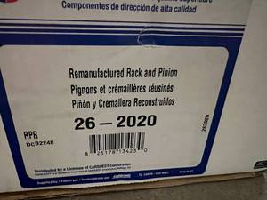 lot 4 image: Carquest Remanufactued Rack and Pinion 26-2020