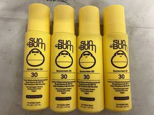 lot 54 image: 4 Bottles of Sun Bum SPF 30 Sunscreen Oil
