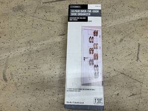 lot 84 image: Everbilt 16 Pair Over-The-Door Shoe Organizer
