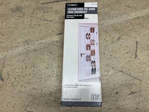 lot 86 image: Everbilt 16 Pair Over-The-Door Shoe Organizer