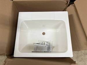 lot 91 image: Mustee Self Rimming Laundry Tray