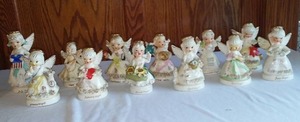 lot 729 image: Vintage Napco Angels, 12 Months.