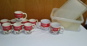 lot 735 image: Campbells Soup Mugs (10).