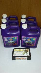 lot 762 image: Piranha 32 oz. Liquid Concentrate Wallpaper Remover (6) and Sanding Sponge.