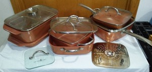 lot 787 image: Copper Chef Cookware.