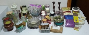lot 799 image: Huge Lot of Candles and Candle Making Supplies and More.