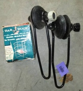 lot 93 image: Vintage Bar Bouy Cup Holder And Boat Muffs