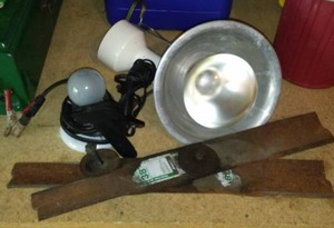 lot 102 image: Ryobi Power Washer, Work Lights And More.