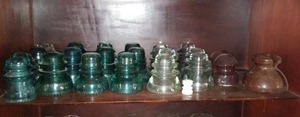 lot 130 image: Vintage Glass Insulators (22)