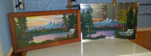 lot 141 image: Pair of Framed Landscape Paintings