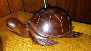 lot 172 image: Collection of Handcrafted Wooden Bowls and Turtle Figurine