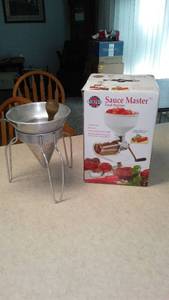 lot 227 image: Norpro Sauce Master Food Strainer and more. 