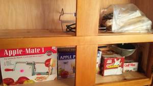 lot 246 image: Apple Peeler, Sittin Chicken Stand, Skewers and More.
