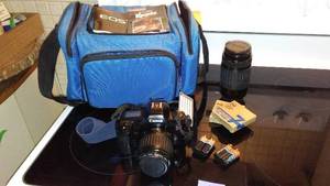 lot 286 image: Canon EOS Rebel 35mm Camera Kit with Lenses and Accessories