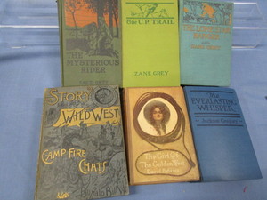 lot 2 image: Z. Grey, J. Gregory, D. Belasco, Wild Bill Books