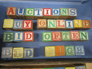 lot 57 image: Vintage Wooden Building Blocks