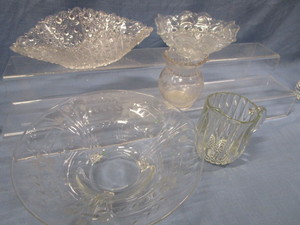 lot 78 image: EAPG Tycoon Bowl, Bullseye & Fan, Spooner