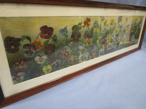 lot 85 image: Yard Long Pansy Print