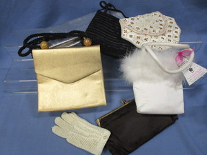 lot 90 image: Vintage Gloves, Clutches