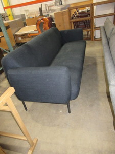 lot 320 image: BLU DOT  PUFF PUFF SOFA WITH BLACK METAL FRAME