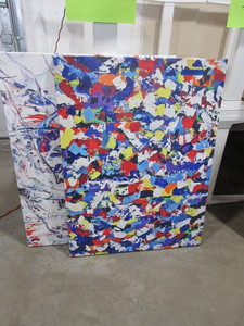 lot 362 image: CANVAS ART