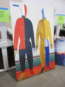 lot 363 image: CANVAS ART
