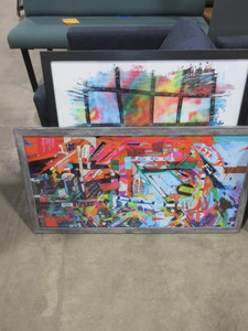 lot 380 image: CONTEMPORARY FRAMED ART